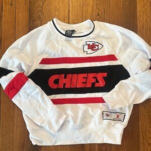 Kansas City Chiefs White and Red Sweatshirt
